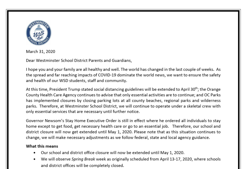 School Closure Image