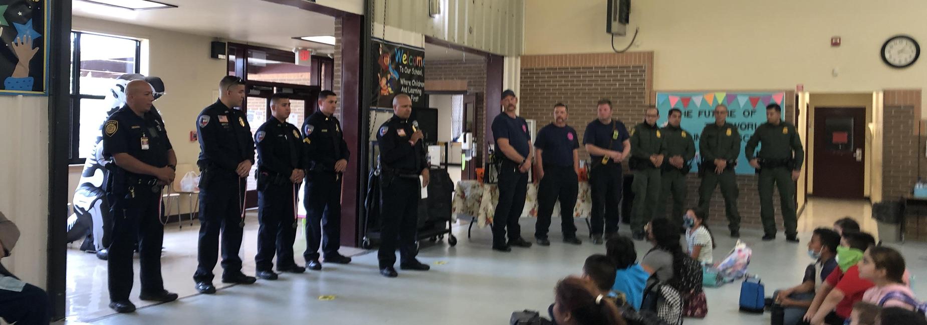 Today was a great day to recognize our October Students of the Month. These are students who exemplify excellence in the classroom. Thank you to our partners (City of Encinal, Encinal PD, Encinal FD, and representatives from Border Patrol and the office of Henry Cuellar) for ensuring that KidsComeFirst.