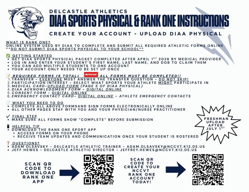 RankOne System to Upload Sports Physicals