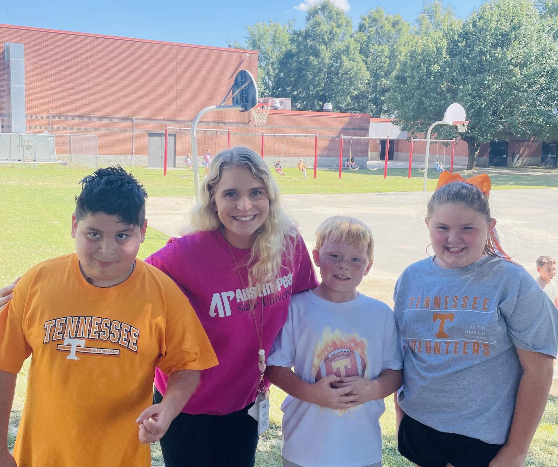 Ms. Erin and Students