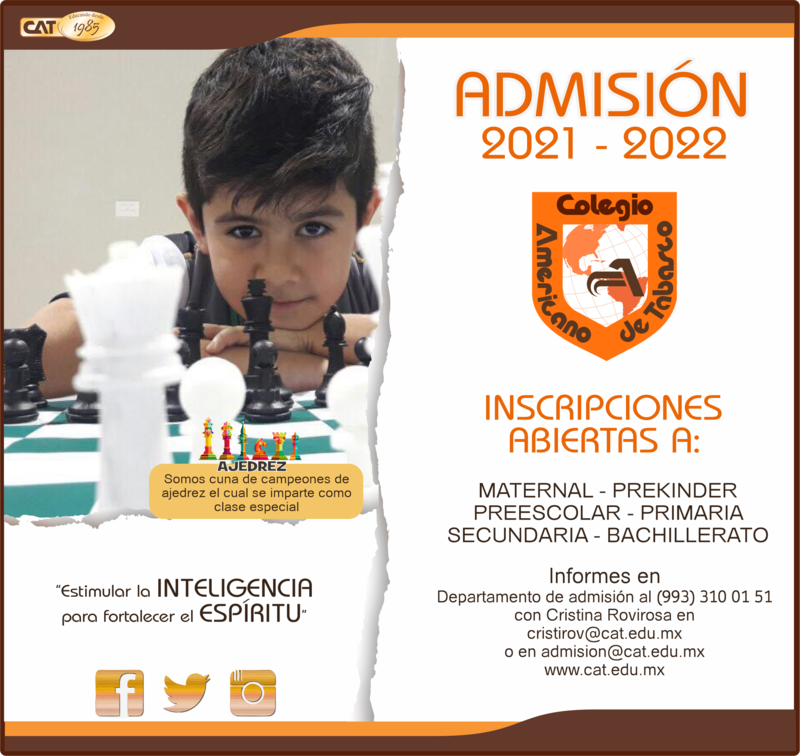 PRIMARIA: ADMISIÓN 2021 - 2022 Featured Photo