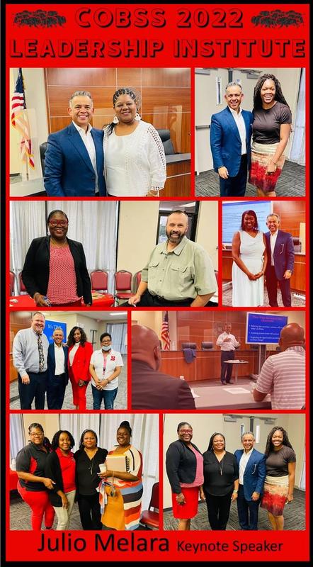 Collage with photos from CoBSS 2022 Leadership Institute