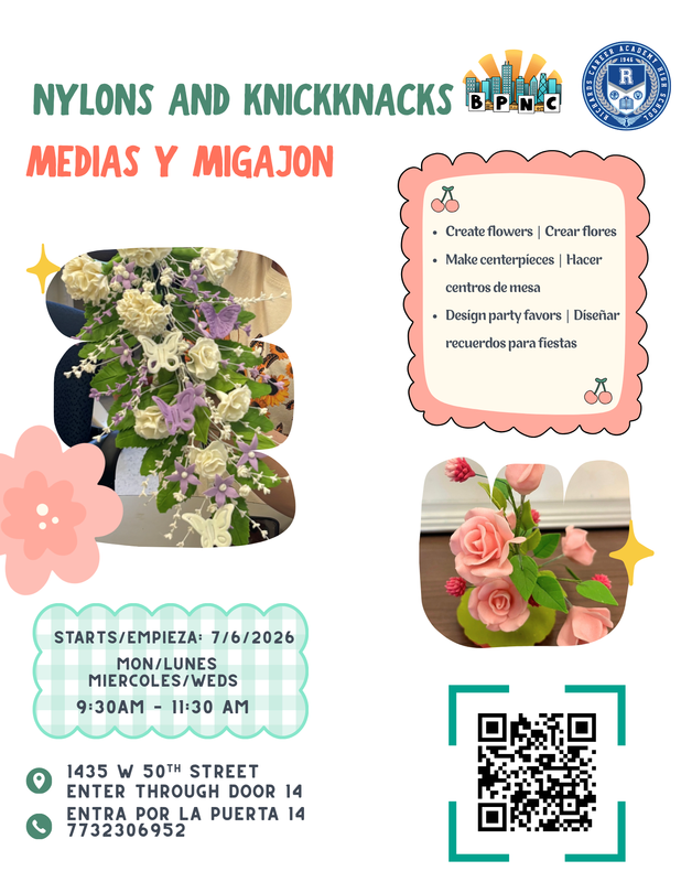 Art Classes for Parents/Clases de Manualidades para padres!
