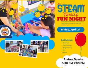 STEAM Family Fun Night Flyer