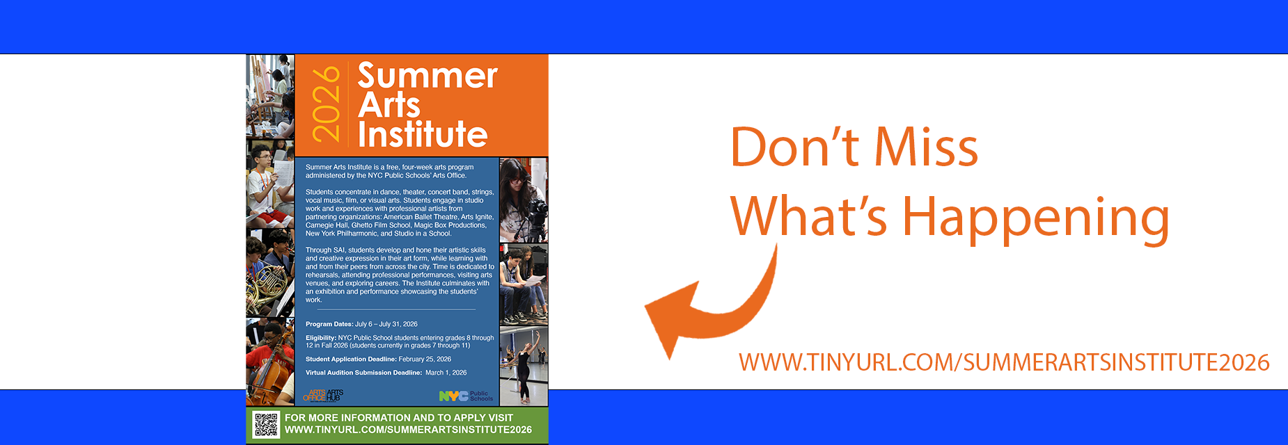 Summer Arts Institute program