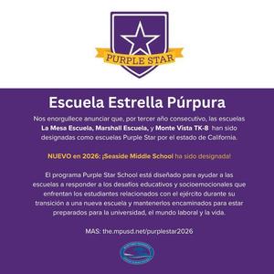Purple Star School Spanish