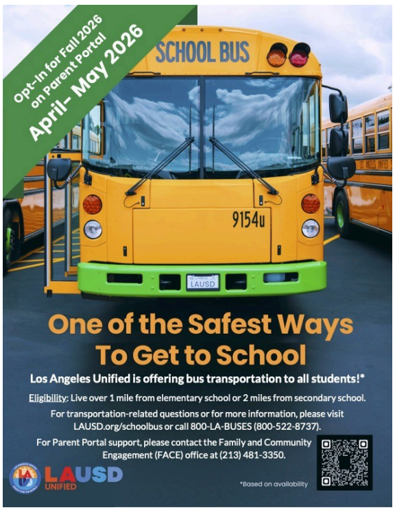 Fall 2026 Bus Transportation