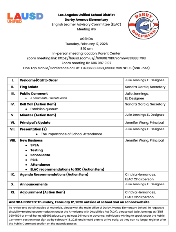 ELAC meeting Featured Photo