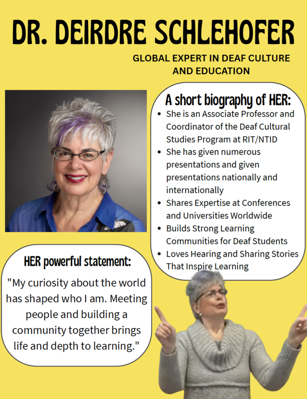 Dr. Dierdre Schlehofer Poster