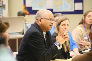 Massachusetts HHS Secretary Dr. Mahaniah Visits Revere High