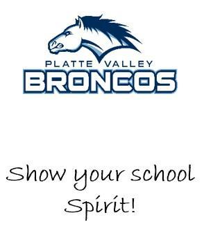 Platte Valley Bronco head to show school spirit