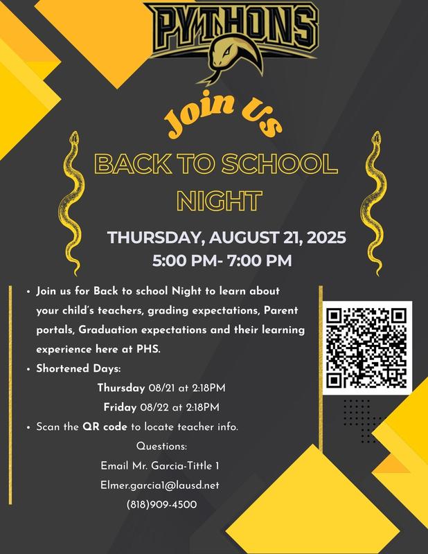Back to School Night