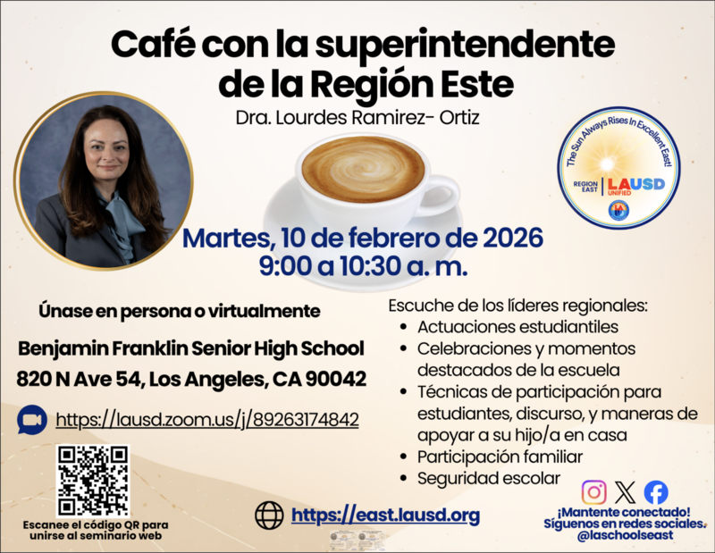 Coffee With The Region East Superintendent