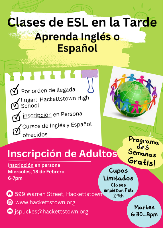 ESL Evening Program Featured Photo