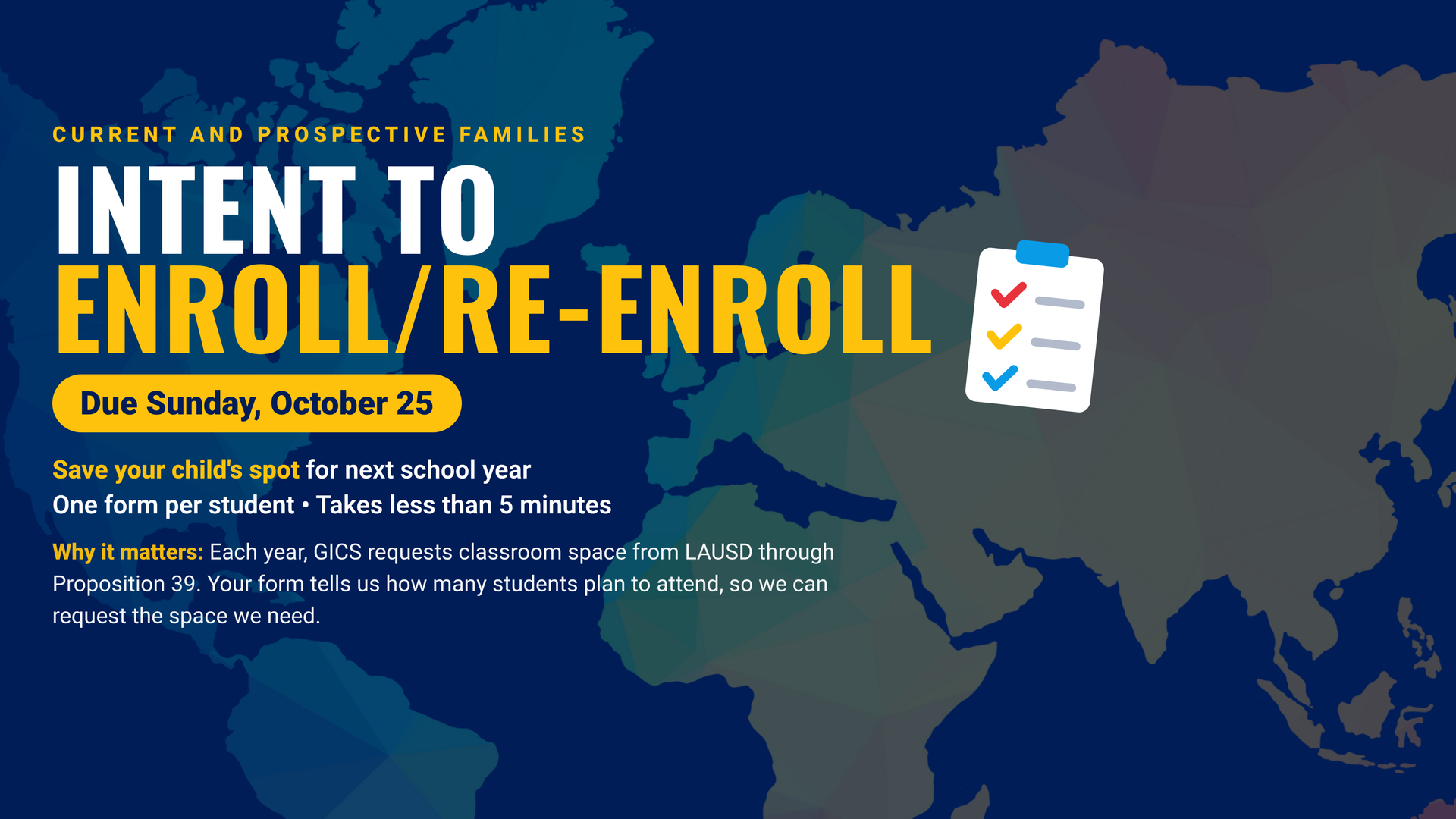 Intent to Enroll Re-Enroll Best Charter School