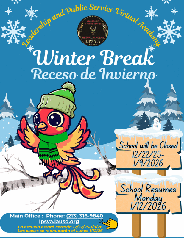 Winter Break Announcement