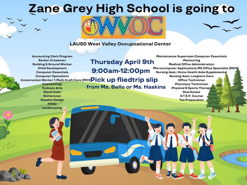 WVOC field trip April 9
