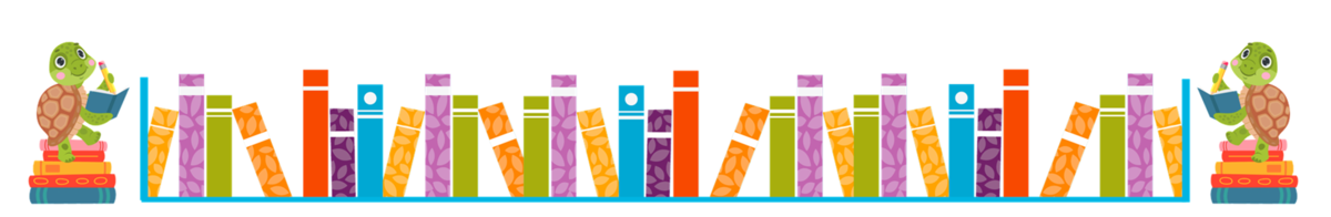 library books and turtles reading