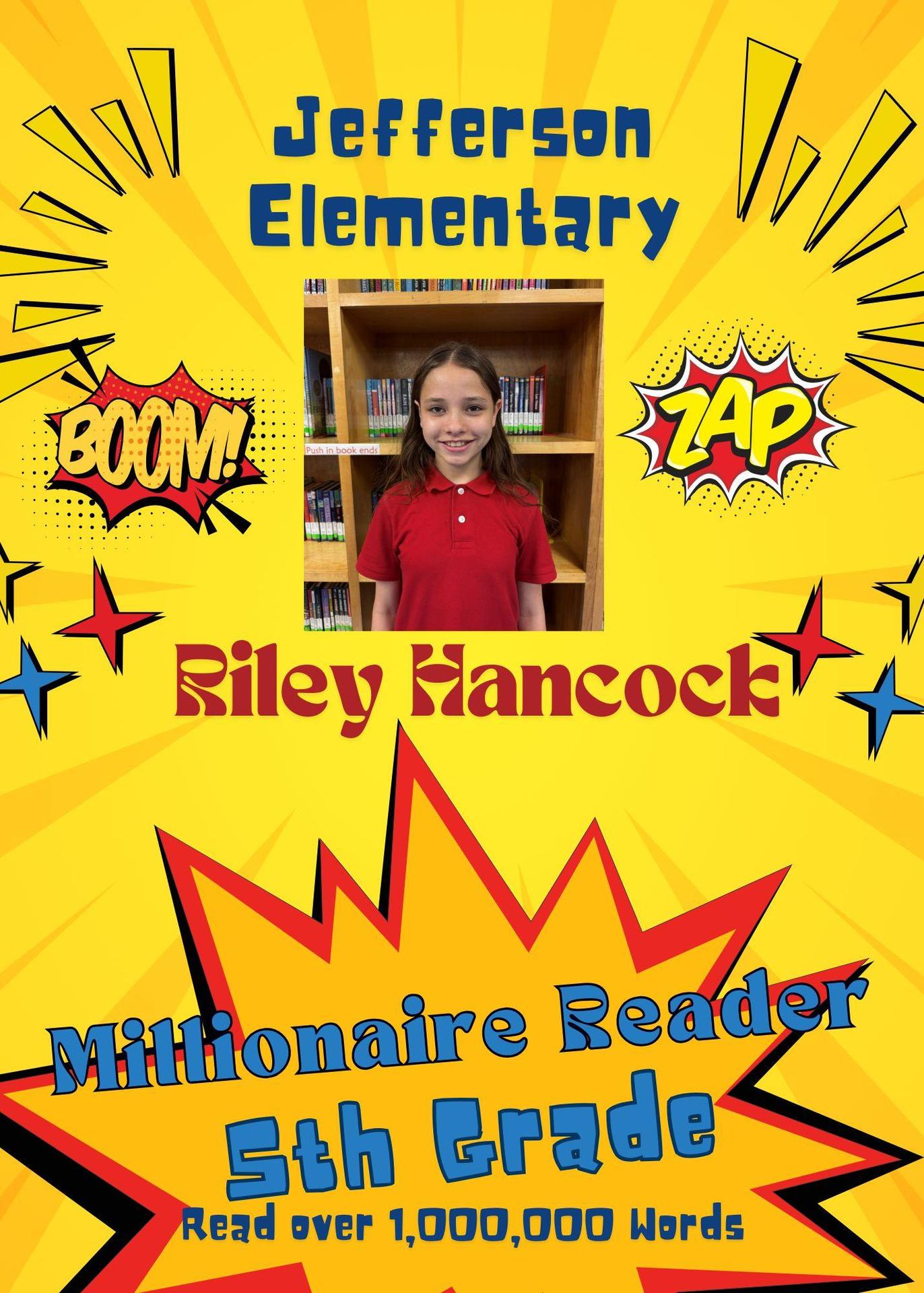 Riley Hancock-Millionaire Reader