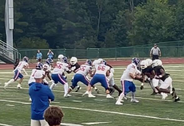 Rough night for our Pirates in the Jamboree scrimmages against West Harrison. Both varsity and JV lost.  But we will recover next week against Long Beach!