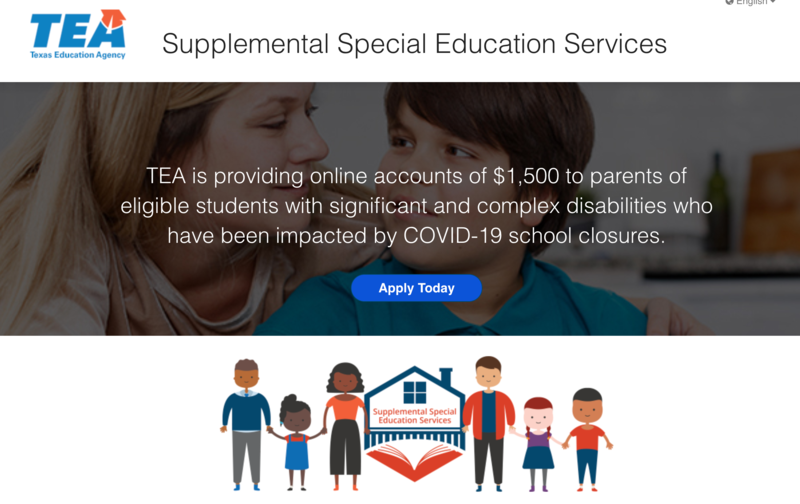 TEA Provides Families Funds Due to COVID School Closures