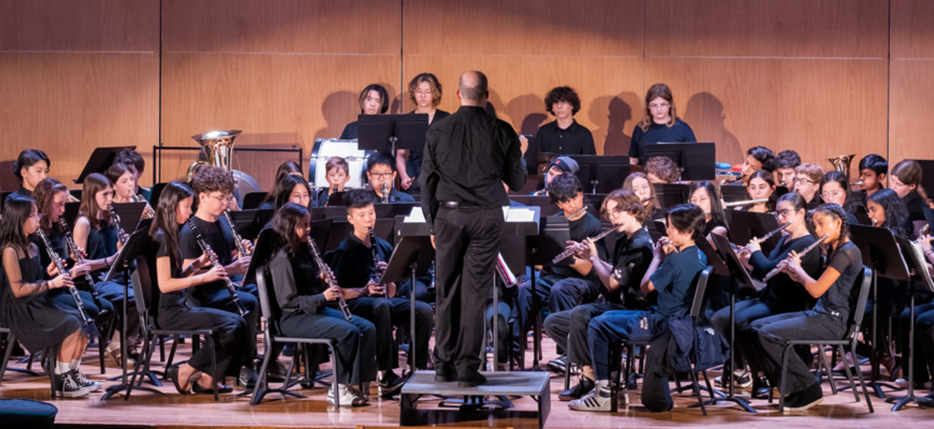 Middle Grades students perform in the Winter Concert.