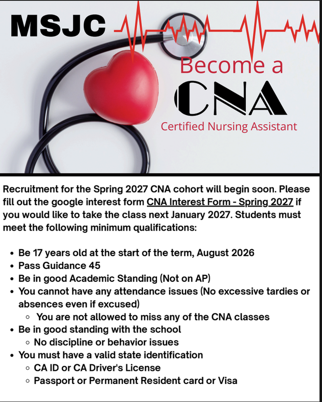 CNA Spring 2027 Registration