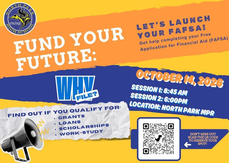 NPHS FAFSA Parent Workshop, October 14th 8:45 am and 6 pm