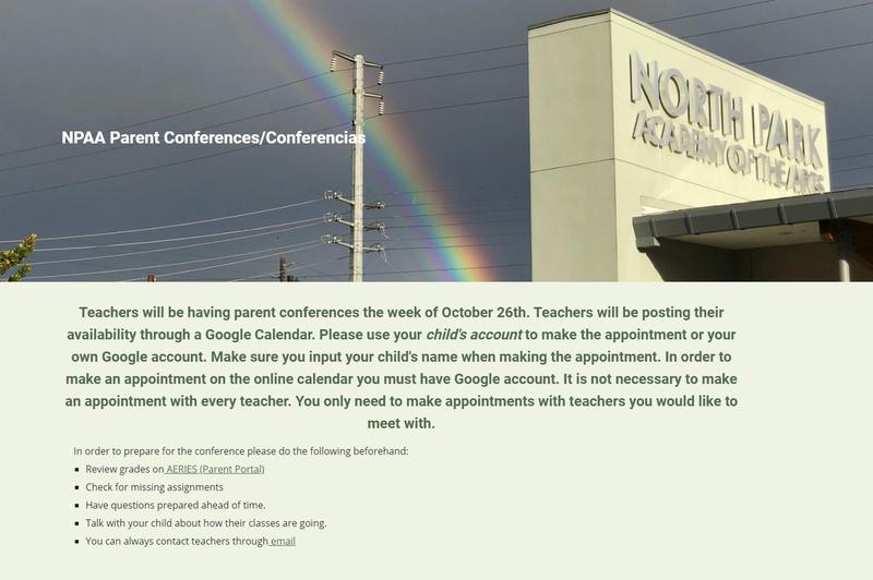 Parent Conferences