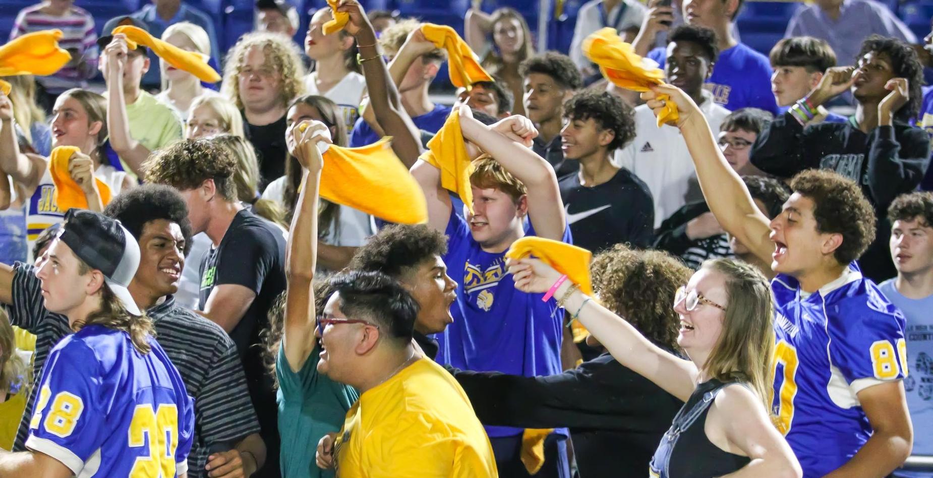 student section at game