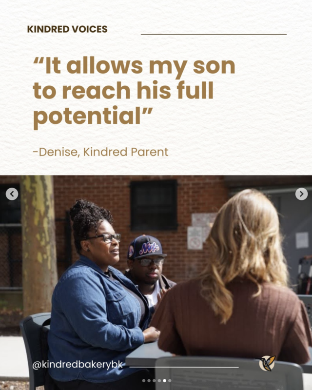 Mother, reporter, and student with text