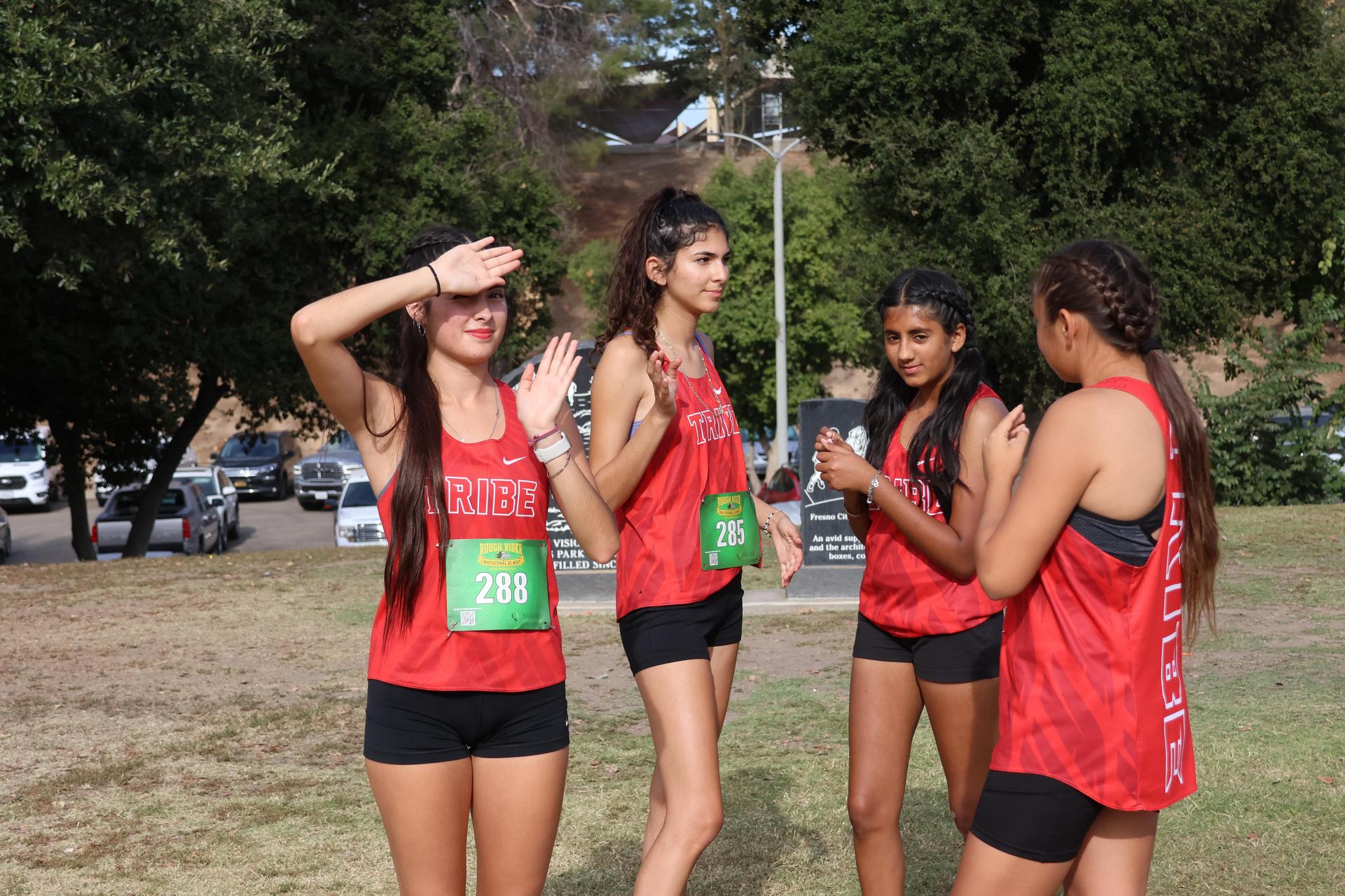 cross country runners in action