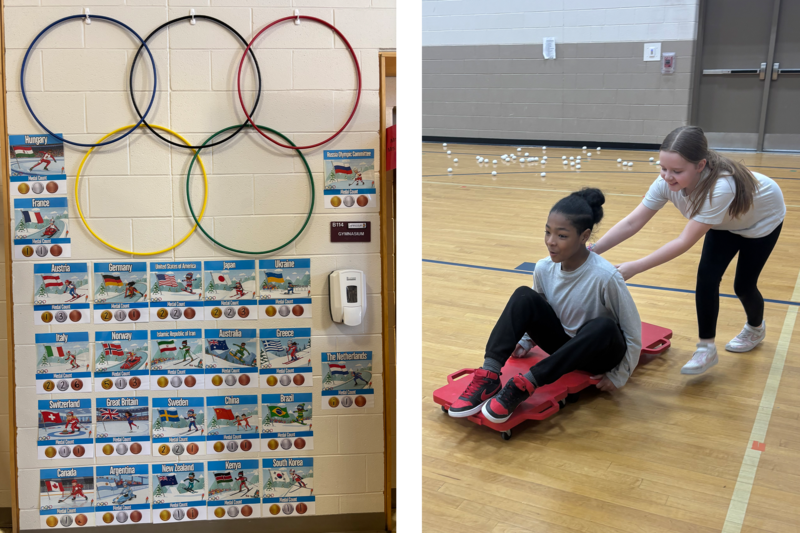 Physical Education classes across the school have taken on a new level of excitement this winter, as teachers transformed the gymnasium into a Winter Olympics–inspired arena designed to engage, motivate, and challenge students.