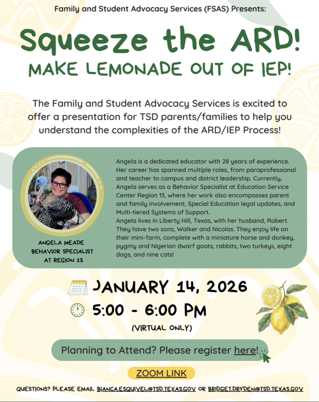 FSAS Presentation: Squeeze the ARD! Make Lemonade Out of IEP