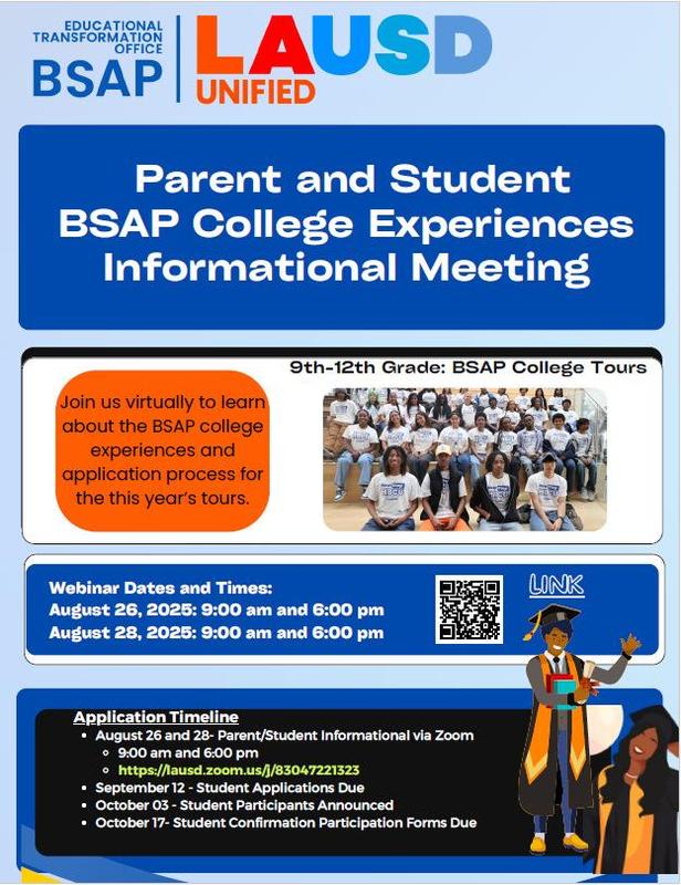 BSAP College Experiences Info Meeting