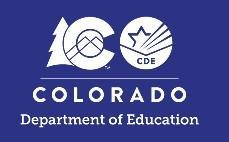 Evergreen tree with Colorado flag 'C' and CDE logo