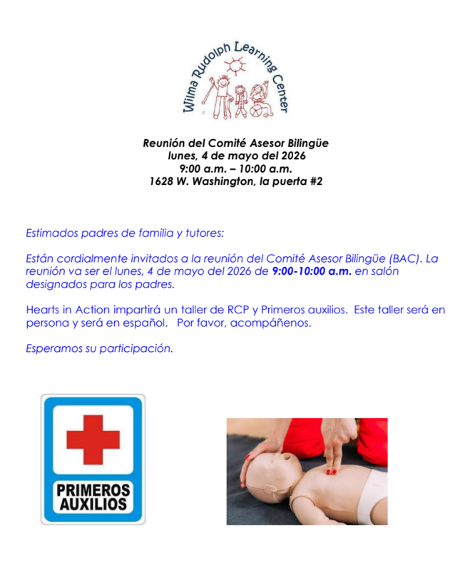 CPR workshop flyer in spanish