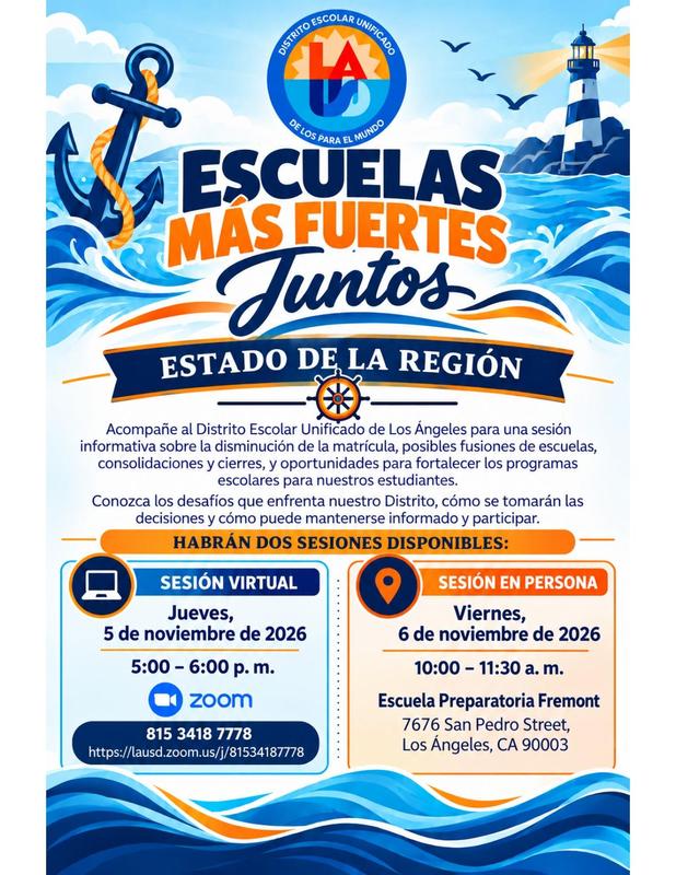 different flyer in spanish