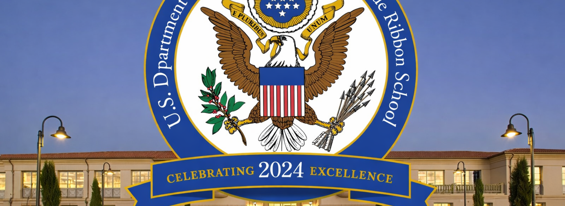 Seal of the U.S. Department of Education with text celebrating 2024 excellence.