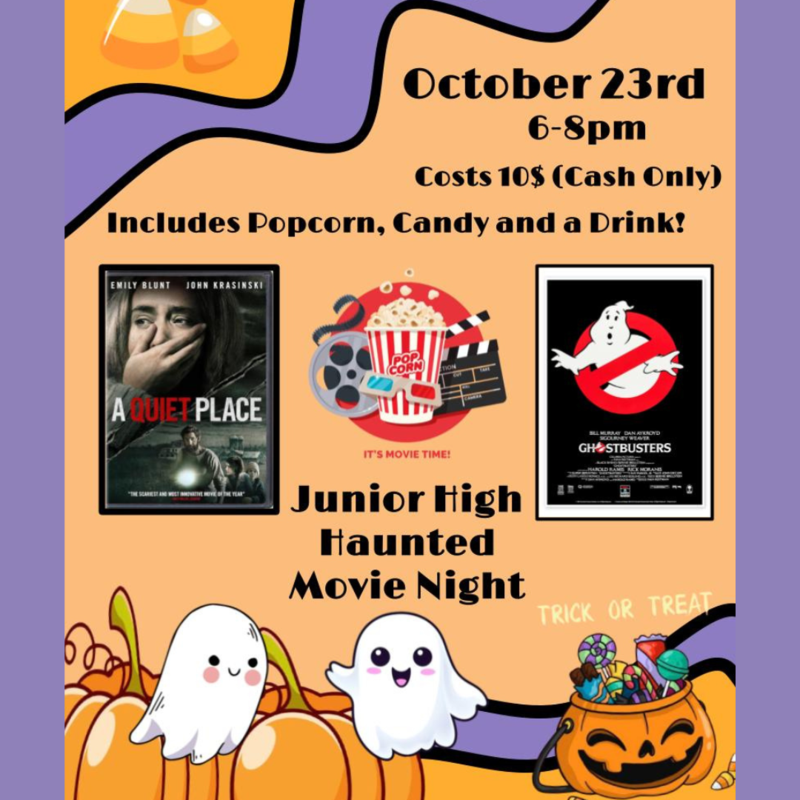 Join us for Jr High Haunted Movie Night
