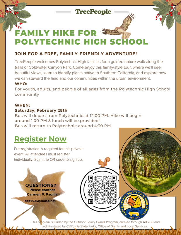 Caminata Para Familias/Family Hike at Tree People in Coldwater Canyon