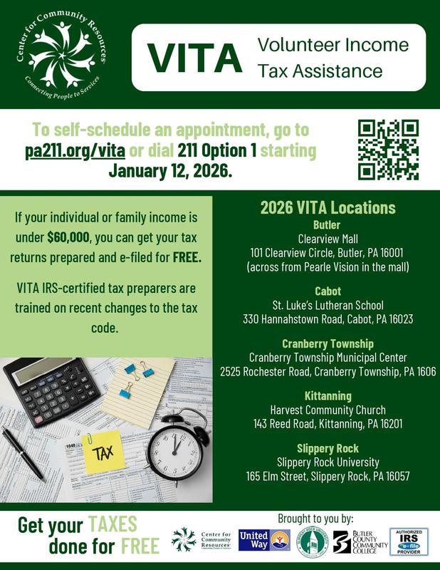 a flyer for volunteer income tax assistance