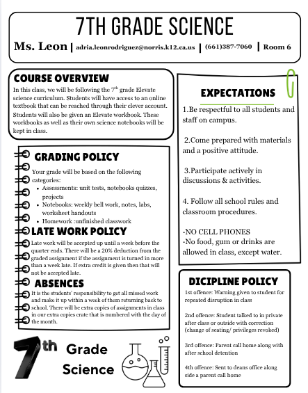 science syllabus