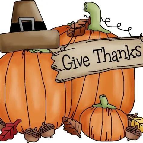 3 orange pumpkins with a sign that says Give Thanks