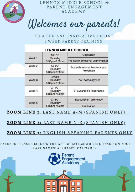 English Flyer for Parent Training