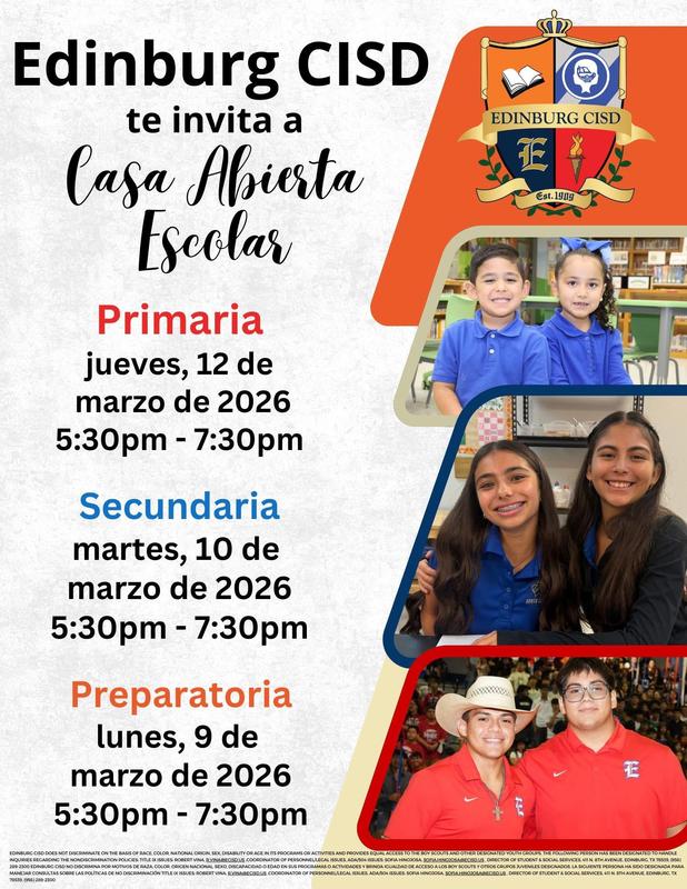 open house jueves, 12 de marzo