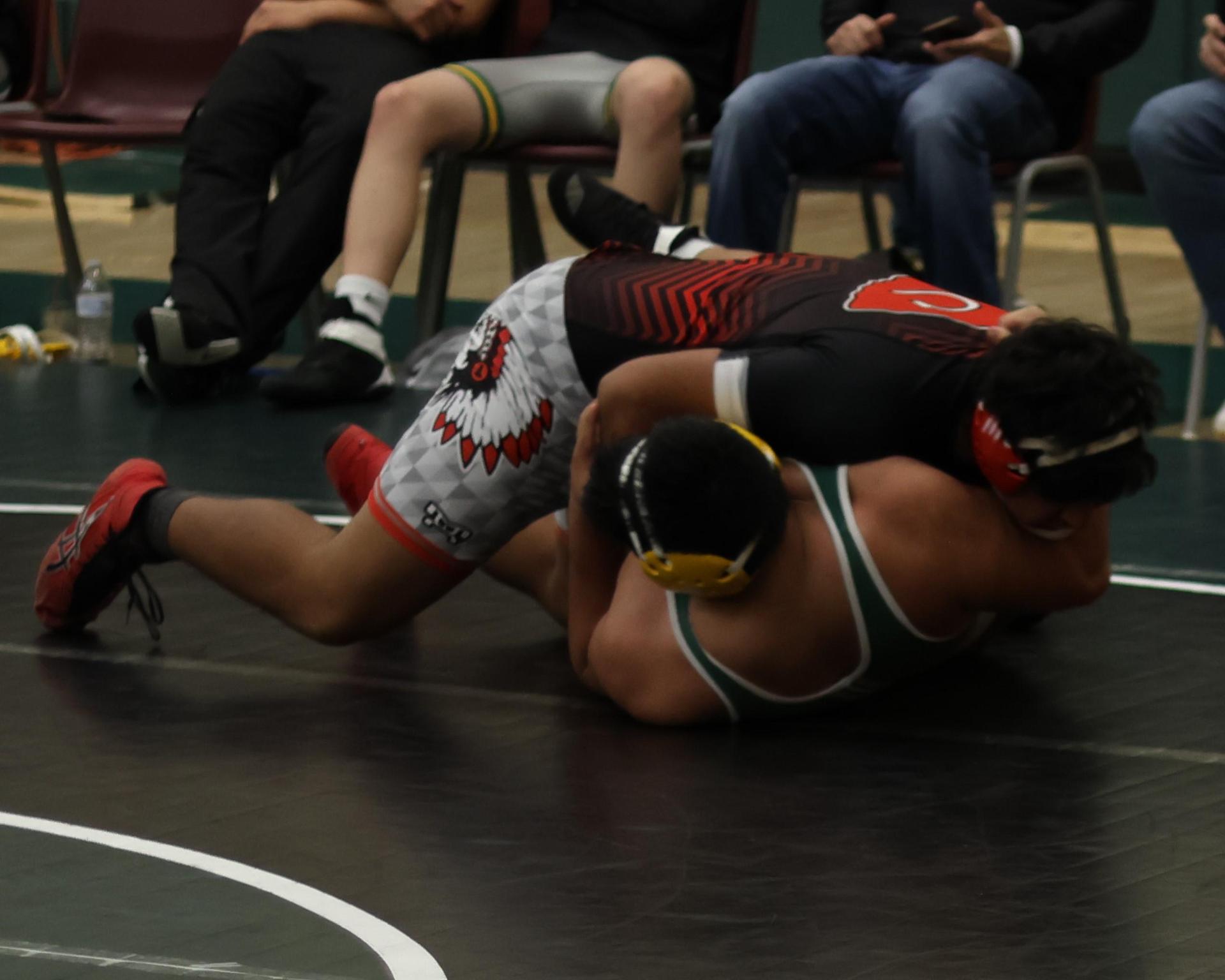 boys wrestling at liberty duals