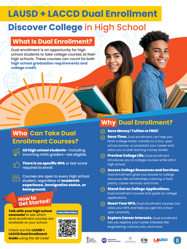 Poster for Dual Enrollment guide