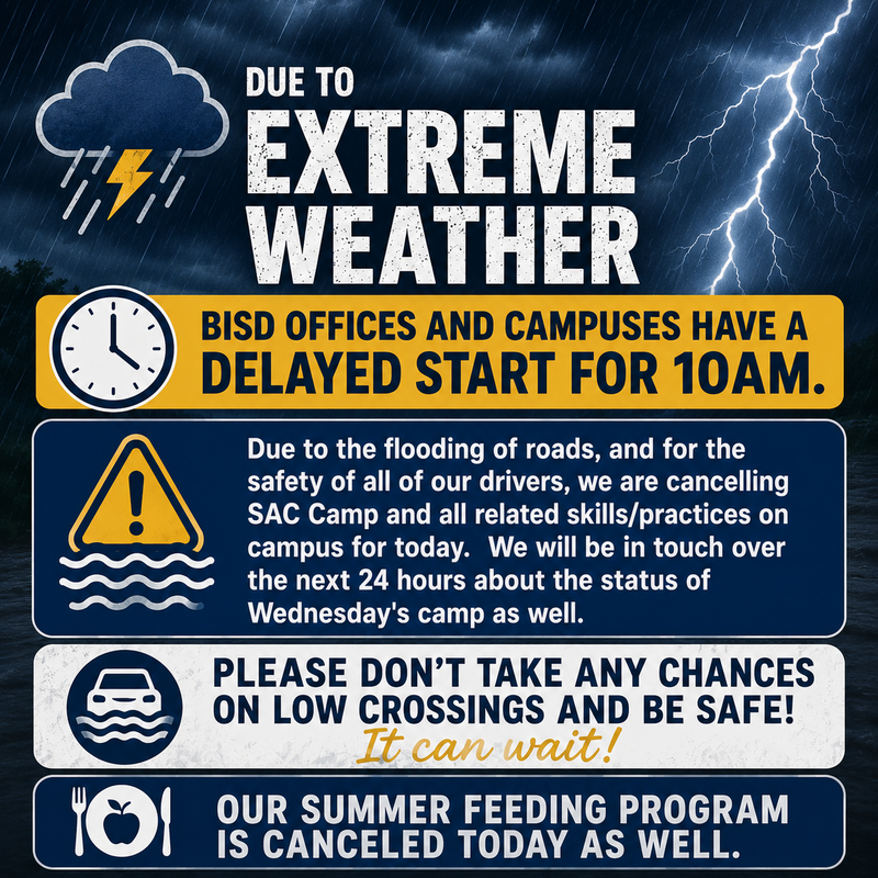 ⚠️ WEATHER UPDATE | TUESDAY, JULY 14 Featured Photo