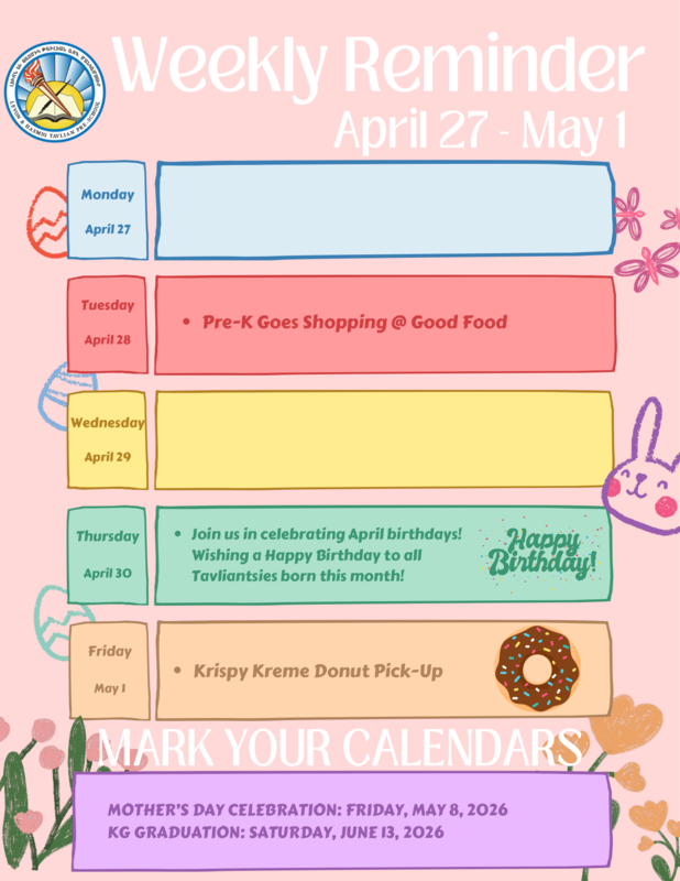 Weekly Reminder Featured Photo